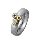 Timeless Trio Multi Colour Diamonds Ring