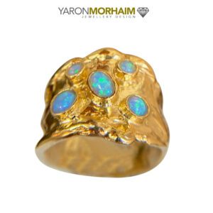Opal Cocktail Gold Ring