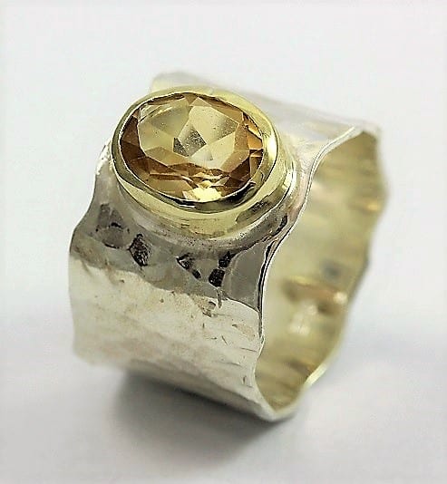 Ring Faceted Citrine
