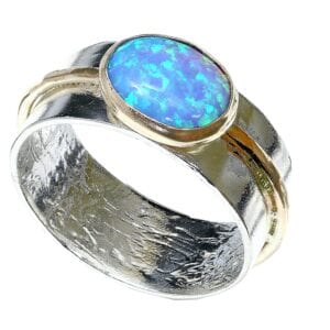Silver-Gold-Opal-Ring