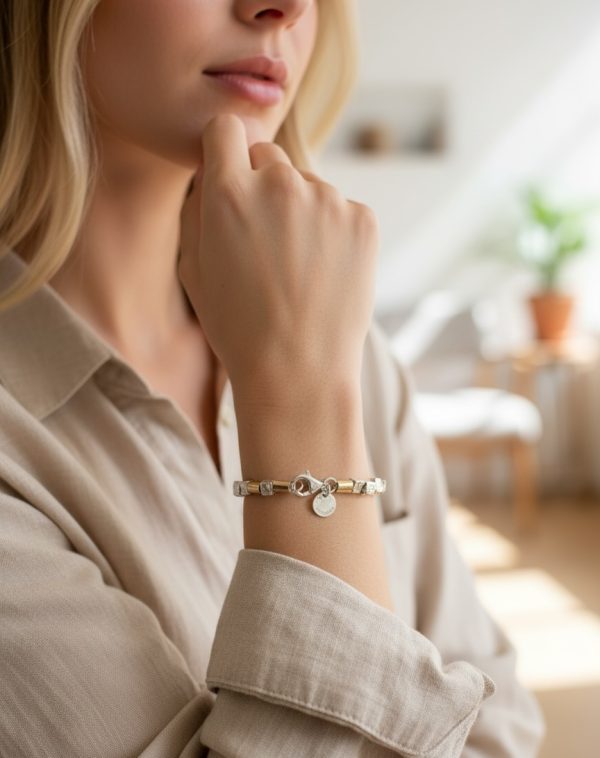 Bohemian Grace: The Chic Nugget Bracelet - Image 3