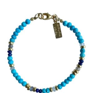 Turquoise Lapis Aquamarine bracelet
