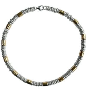 Chanky Silver Gold Necklace