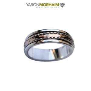 Fine Silver Gold Ring