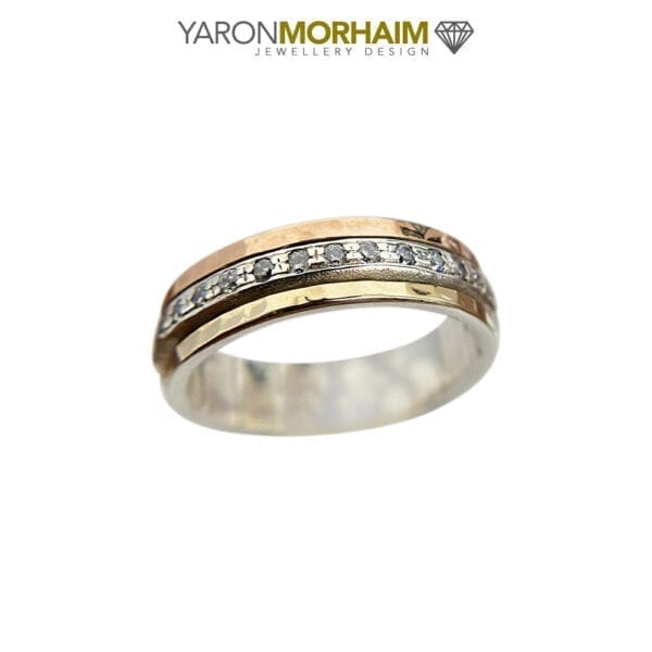 Exquisite Silver & Gold Fusion Ring