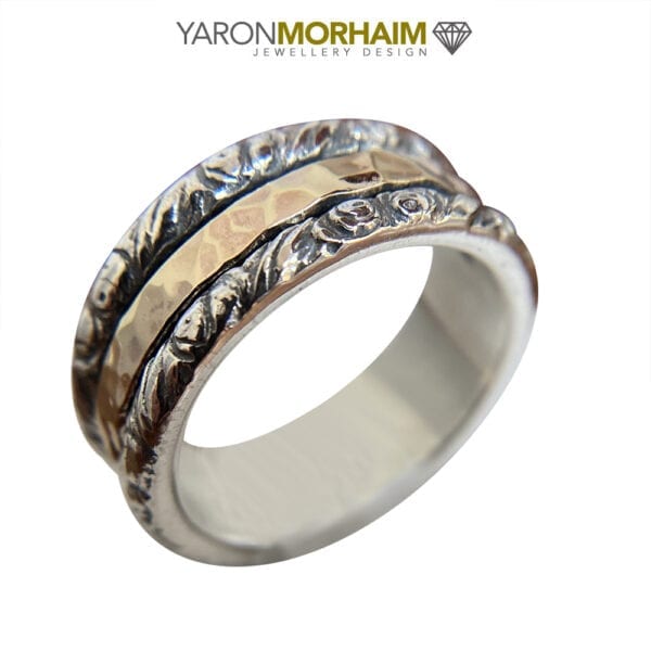 Bold, Statement Silver & Gold Ring