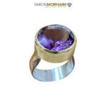 Purple Majesty Round Purple Amethyst Ring - Image 3