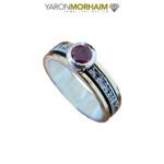Star Kissed Ruby Spinning Ring