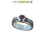 Star Kissed Ruby Spinning Ring - Image 3