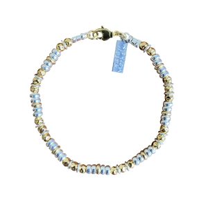 Yaron Morhaim Radiant Spirit Bracelet - Handmade Sterling Silver & 14K Gold Beaded Bracelet