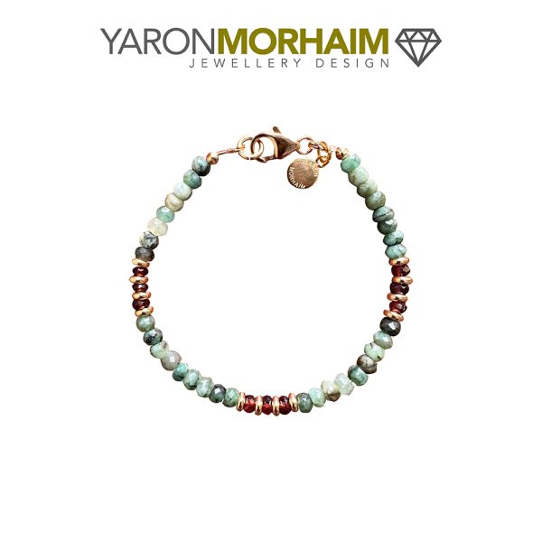 Forest Song Emerald & Garnet Bracelet - Image 3