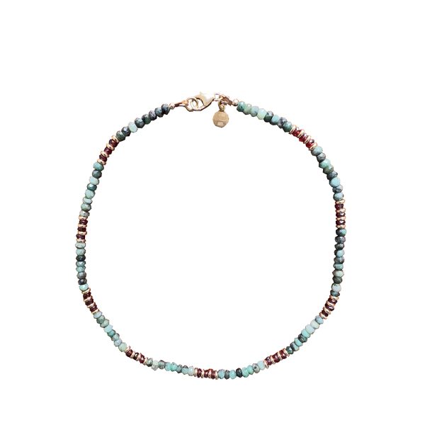 Forest Song Emerald & Garnet Necklace