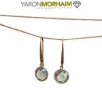 Touch Of Green Amethyst Earrings