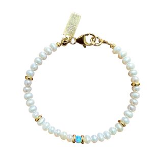 Freshwater Pearl & Opal Bracelet