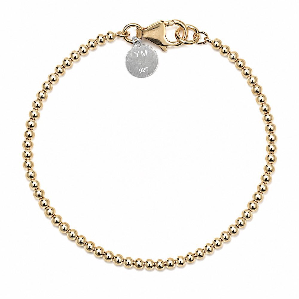 Gold Sphere Bracelet – Luxury Gold Beaded Bracelet | Yaron Morhaim