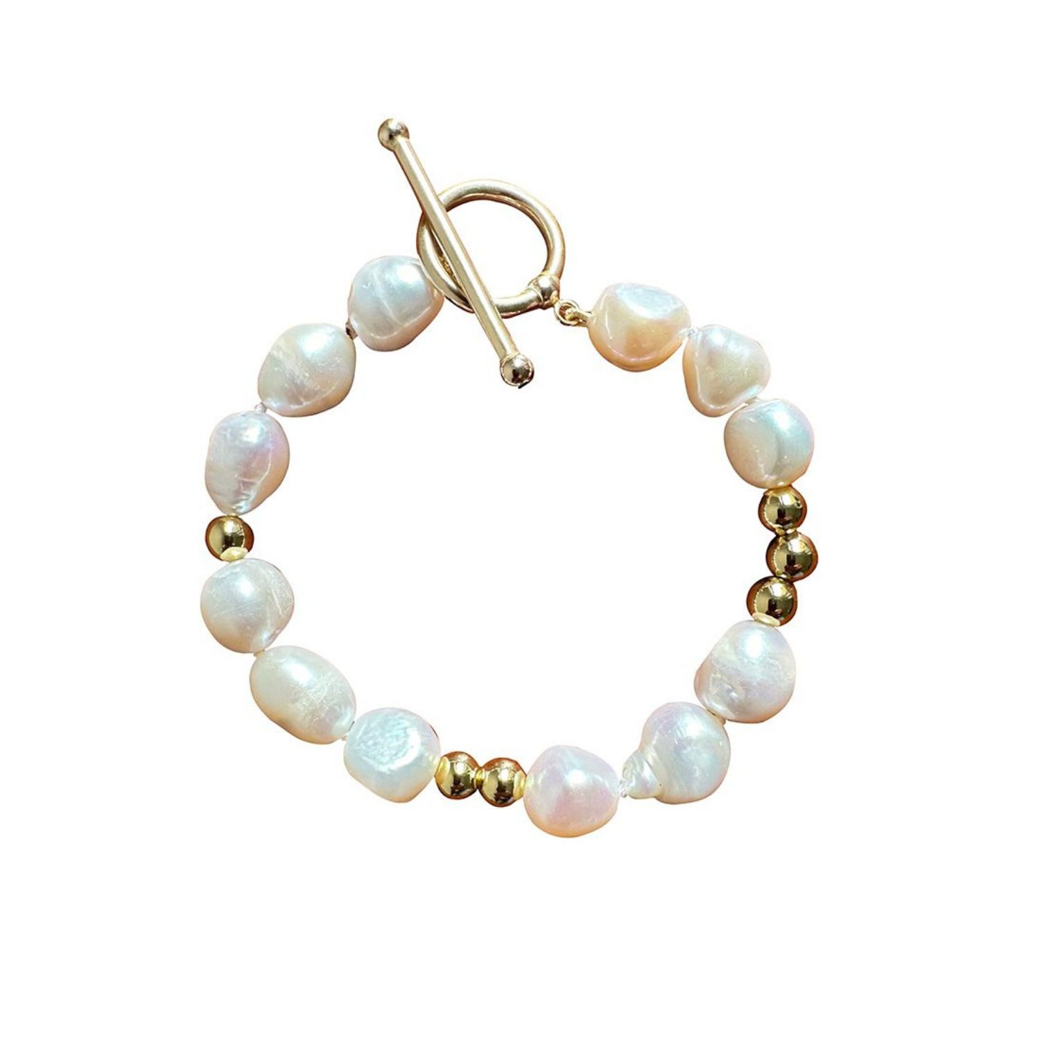 Yaron Morhaim White Lily Baroque Pearl Handcrafted Bracelet