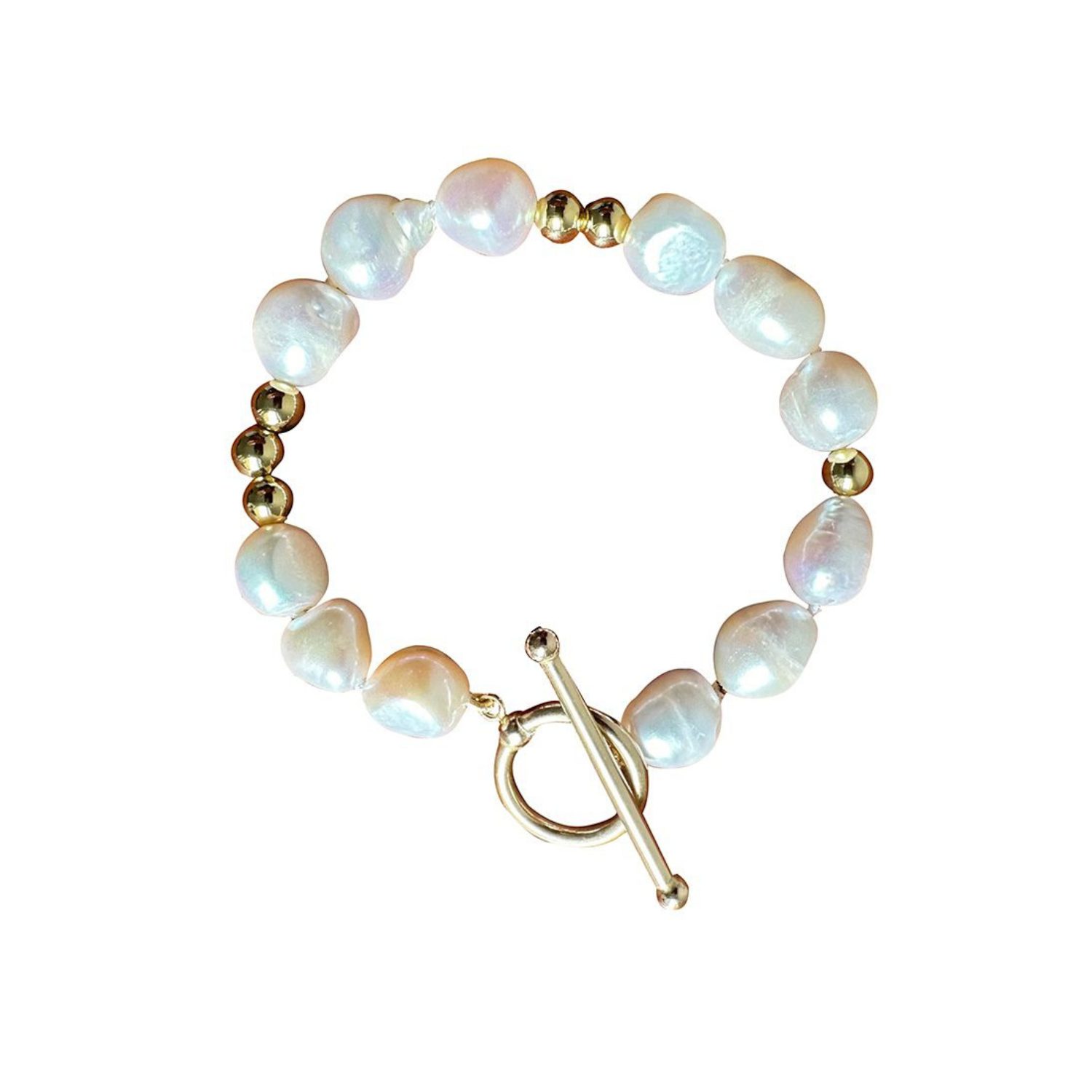 Yaron Morhaim White Lily Baroque Pearl Handcrafted Bracelet