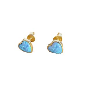 Golden Glow Opal Hearts