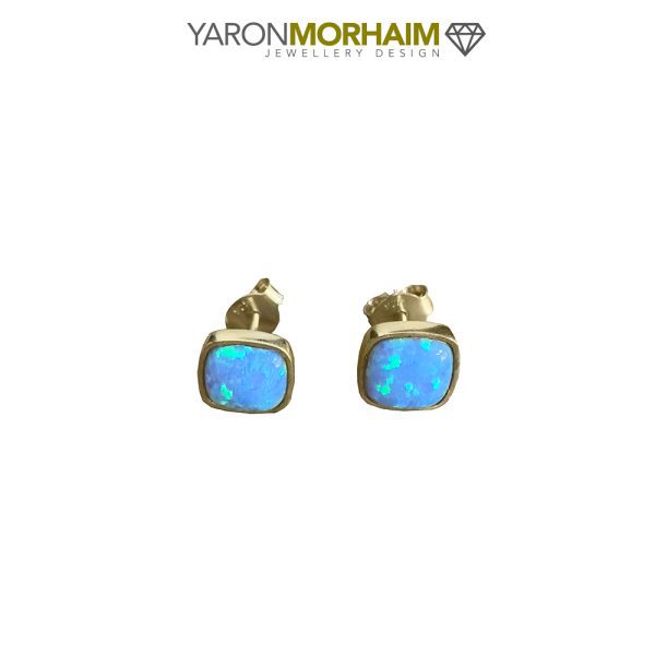 Aurora Vermeil Opal Studs - Image 3