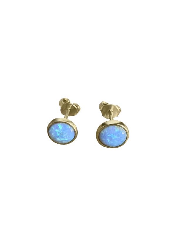 Golden Halo Opal Studs - Image 3