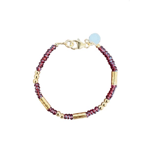 Crimson Flame Garnet Bracelet