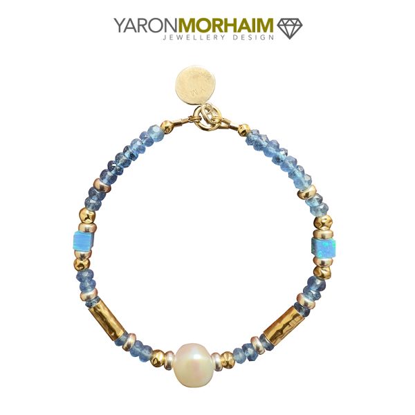 Aurora Pearl & Tanzanite Bracelet - Image 2