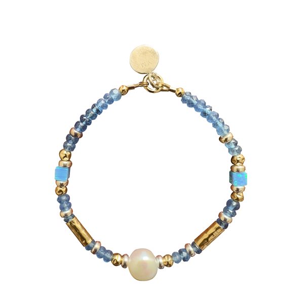 Aurora Pearl & Tanzanite Bracelet