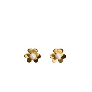 Golden Pearl Elegance Studs
