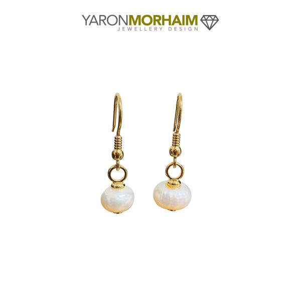 Moonlit Pearl Glow Earrings - Image 2