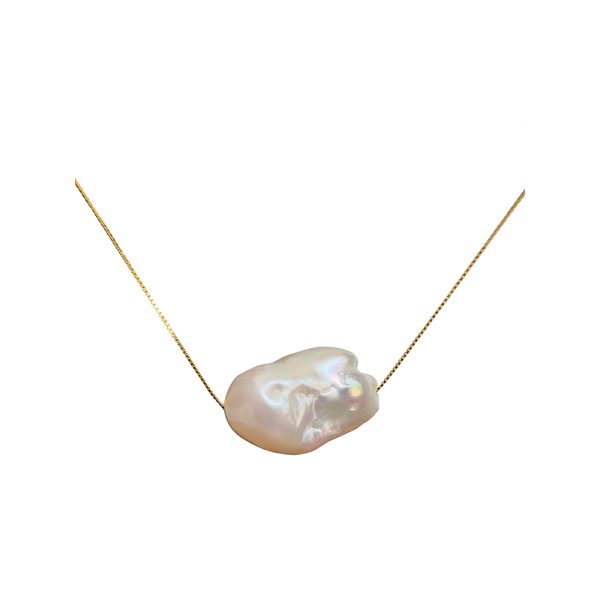 Moonlit Baroque Pearl Necklace - Image 3